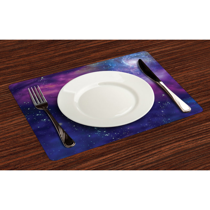 Ashonte Outer Space Galaxy Nebula Star Placemat