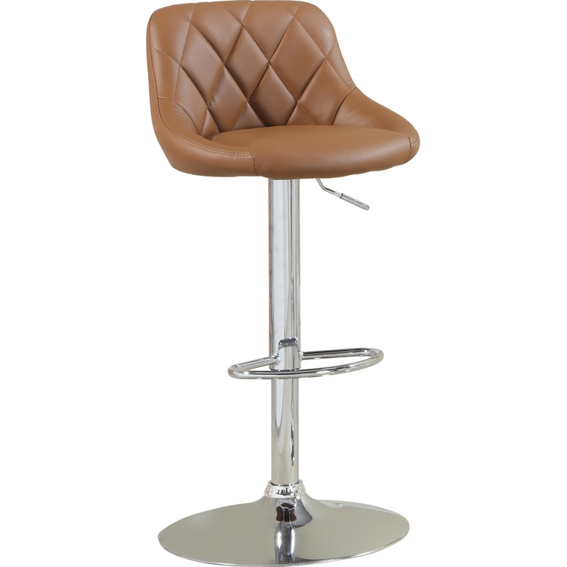 Tabouret tournant à hauteur réglable, chameau