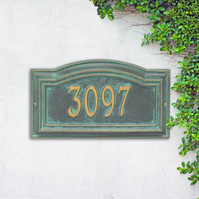 Signature Series 1-Line Wall Address Plaque
