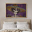 Décoration mauve squelette mauve portant un chapeau de crâne humain Moody-104391687-104391685