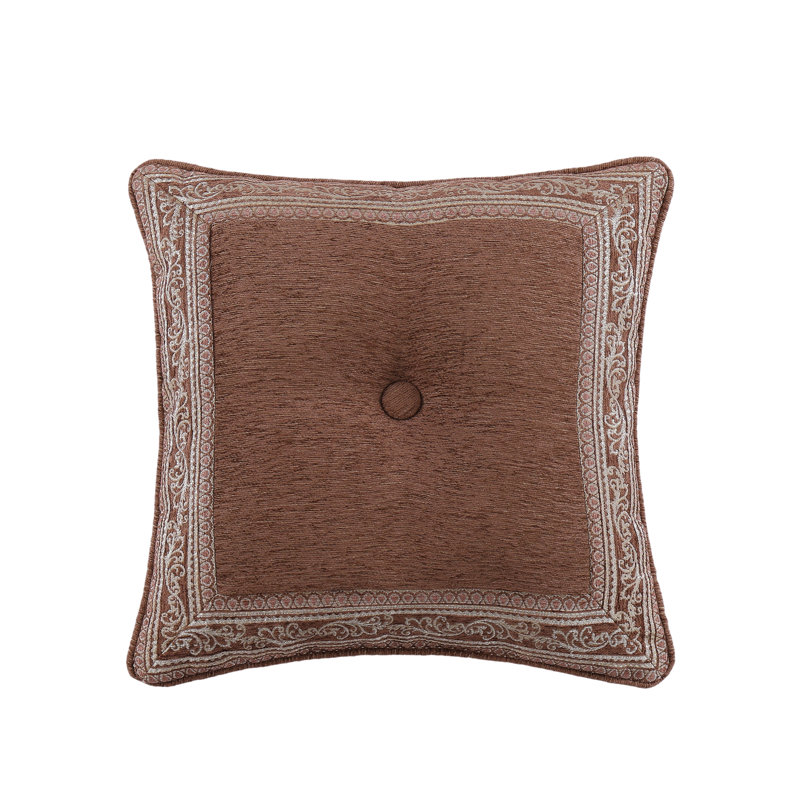 Weston - Coussin décoratif carré en terre cuite 18 po