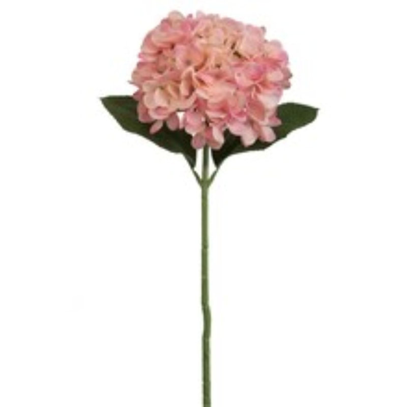 Tige romantique d'hortensia rose 18 pouces - charmant diamètre de 7 pouces