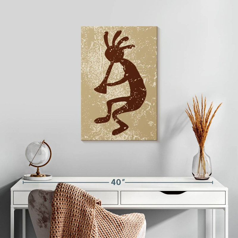 Lelar Native American Deity Grunge, 24" H x 16" W