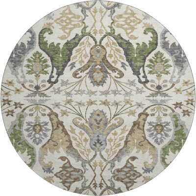 Premium Machine Washable Gurubaksh AMF1153 Global Rug