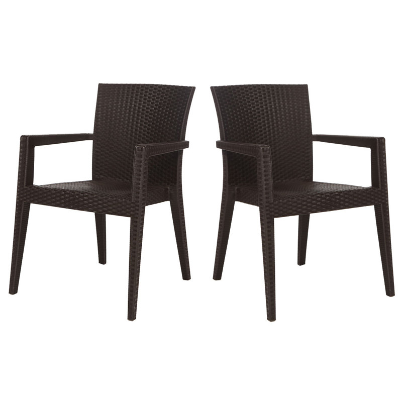 Fauteuil de salle à manger Montana, Toile Sunbrella® brun baie