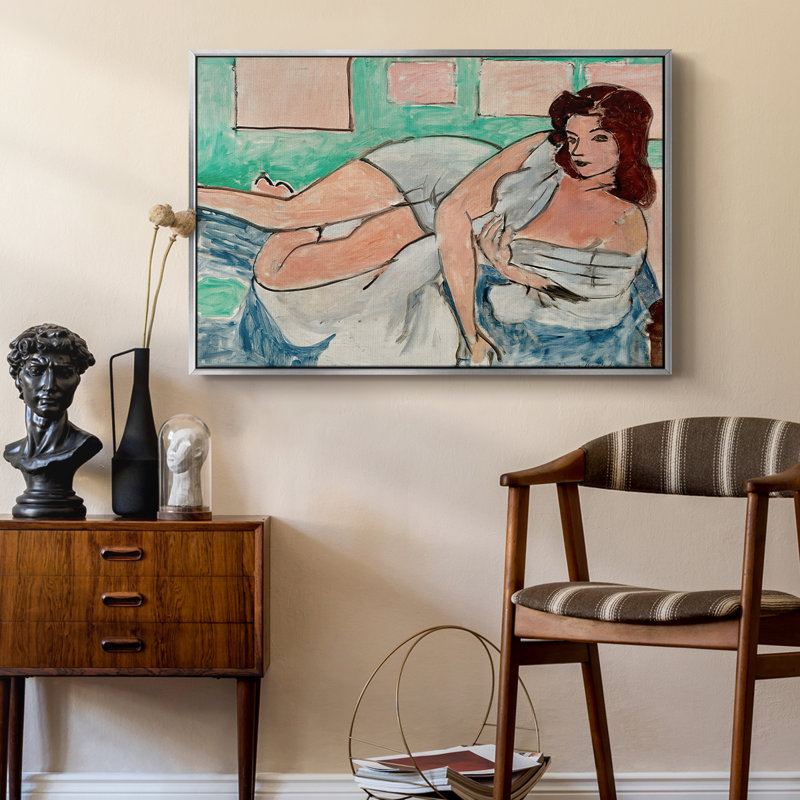 Nu dans un peignoir, 1941 - Henri Matisse, toile tendue avec châssis, 24 po x 36 po, Argent