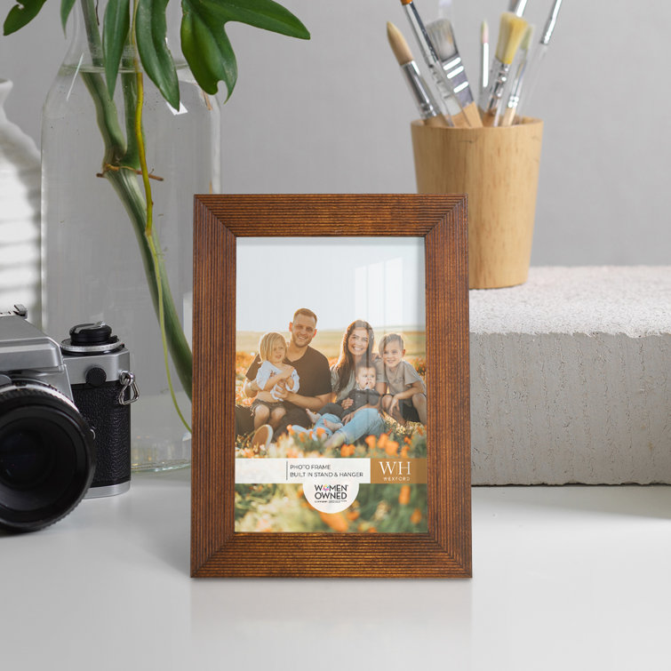 Wexford Home Grooved 6 in. x 8 in. Black Picture Frame