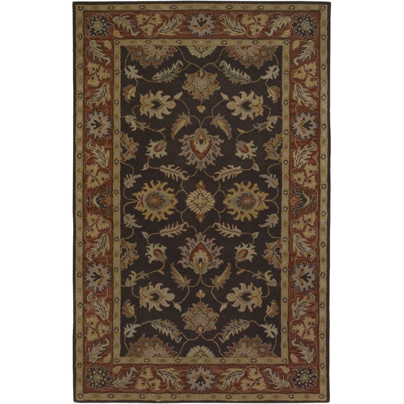 Arnedra Hand Tufted Wool Oriental Indoor Rug, Rectangle 9' x 12'