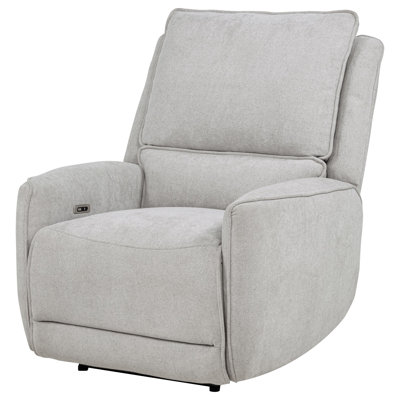 Dobroyd Chenille Upholstered Power Recliner Dove Grey