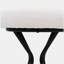 Tabourets de bar modernes rembourrés pour îlot de cuisine (noir + blanc crème, ensemble de 2)-1458476800