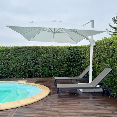 Parasol carré en polyester 10 'x 10'