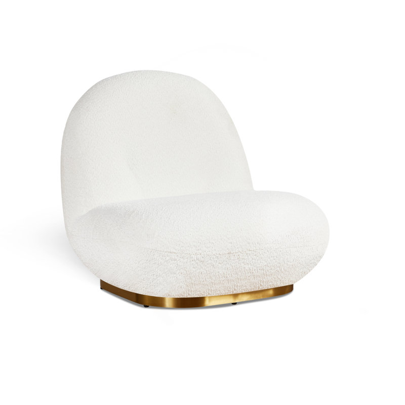 Méridienne Leif White Plush Glam