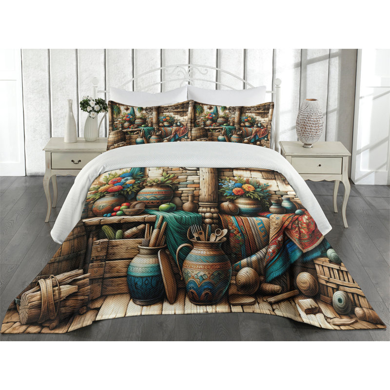 Polyester Coverlet, Queen Coverlet + 2 Standard Shams