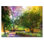 «Vibrant Pathway In A Peaceful Green Park», peinture sur toile