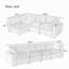 Canapé modulaire rembourré avec espace de rangement-1495041056