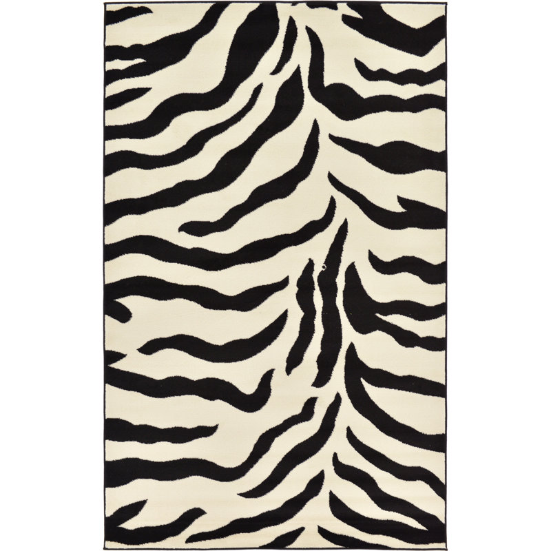 Testerman Animal Print Indoor Rug, Rectangle 5'3" x 8'