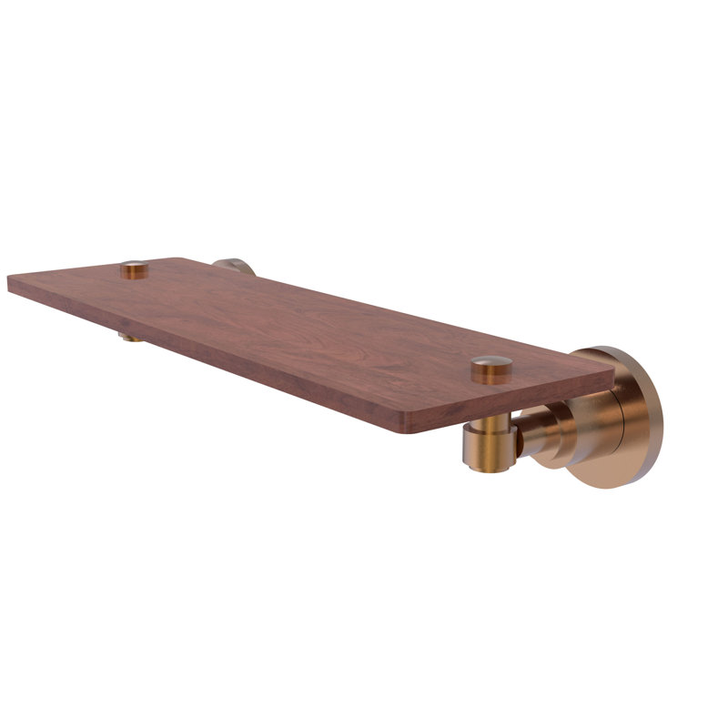Arviso Accent Shelf, Brushed Bronze, 2.5" H x 16" W x 5" D
