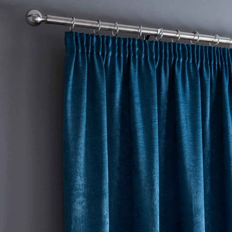 Galaxy Room Darkening Curtain Pair, Width 117 x Drop 183 cm, Teal