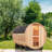 Anyi 4-Person Patchwork Red Cedar Traditional Steam sauna