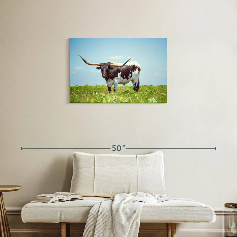 Brampt Longhorn Steer, 20" H x 30" W