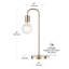 Lampe arquée 18 po Kazutaka-55785615