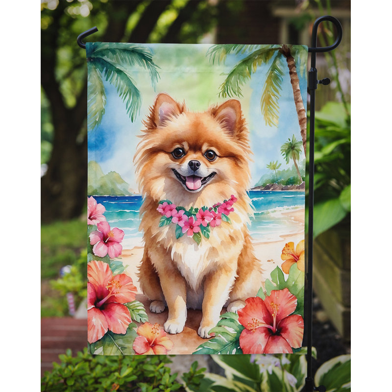 Drapeau de jardin en polyester double face H 15,5 po x l 11,25 po
