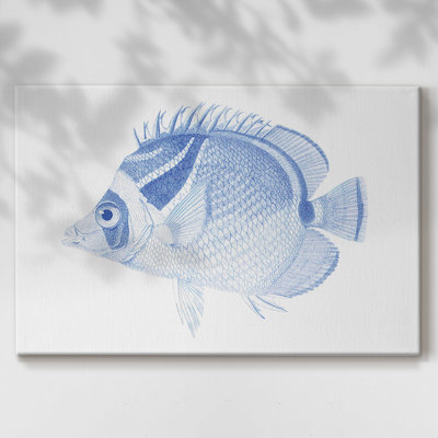 Poisson tropical bleu et blanc IV - Cavas enveloppés de galerie