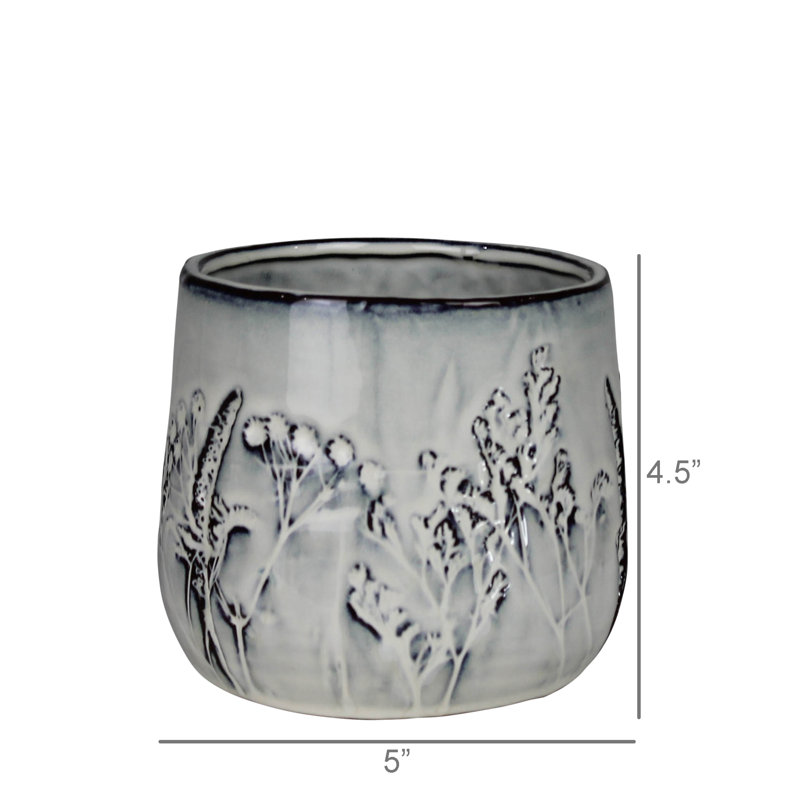 Cache-pot Wildflower, céramique - 4 po