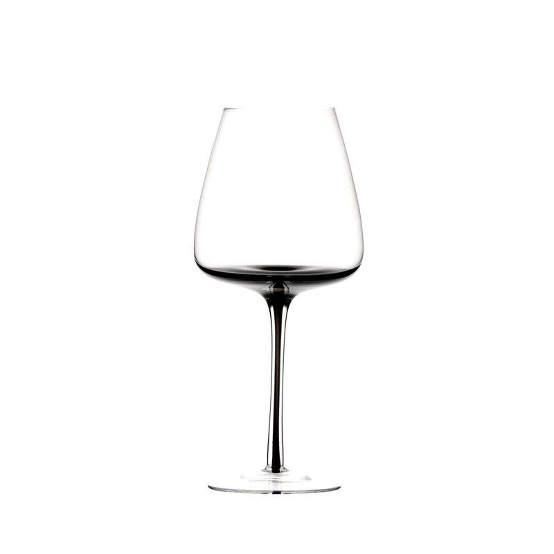 Verre à vin 18 oz, Noir/transparent