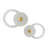 Vertigo Acrylic and Quartz Wall Hangings - Chic Modern Home Decor in 20" and 24" Sizes, Set of 2