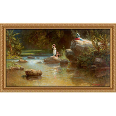 Badende Am Fluss