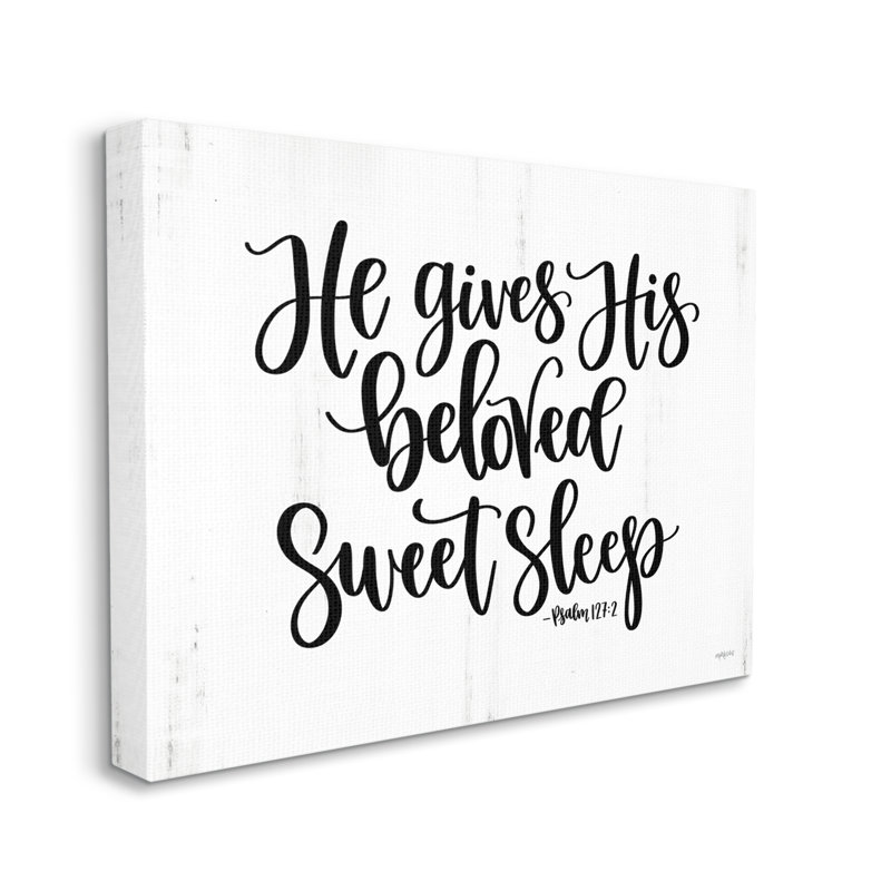 Large Black and White Religious Quote Canvas Art