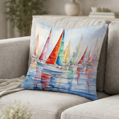 Coussin Miminimlaism Watercolor Regatta III