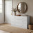 Cleason 59" W Modern Contemporary 6 Drawer Dresser