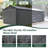 Secure Metal Carport Shelter Durable Steel Weatherproof Garage For Vehicle And Tools