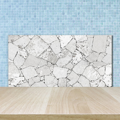 Alcinda 50cm W x 100cm L Glass Peel and Stick Panel