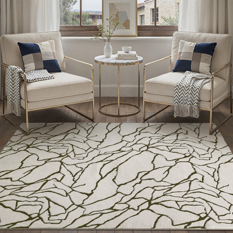 Nest & Weave Modern Striped Indoor Rug, Rectangle 4' x 6'