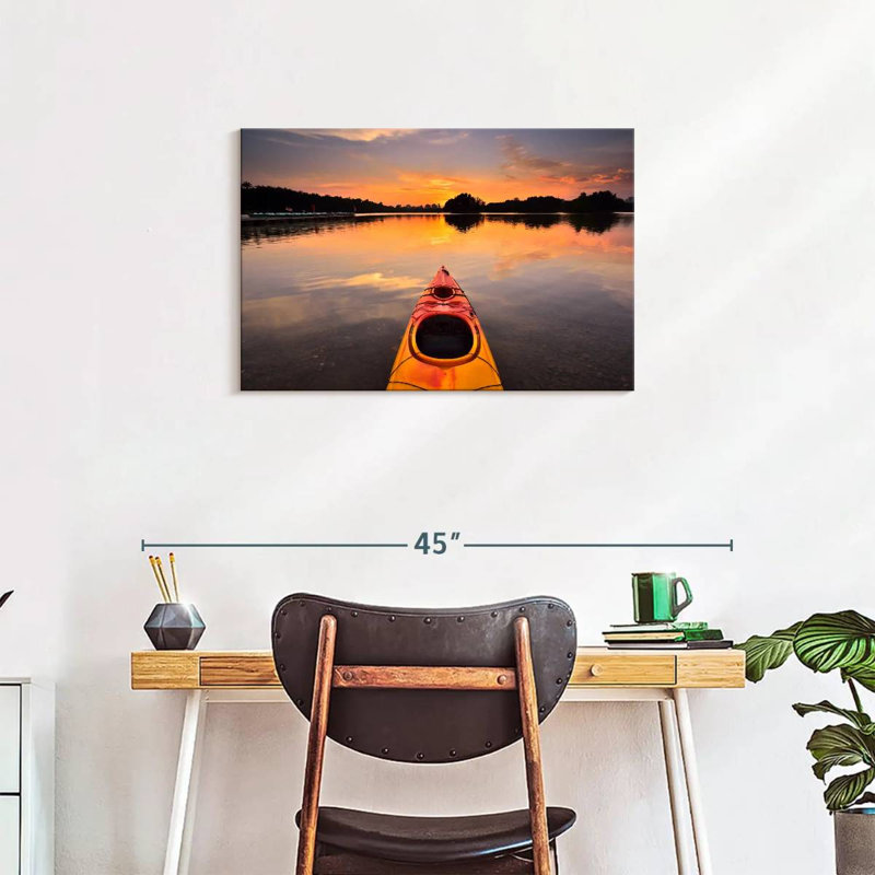 Mehar Orange Kayak, 20" H x 30" W