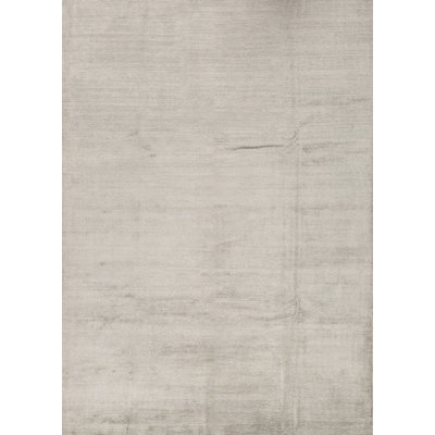 Tapis argent noué à la main de haute qualité