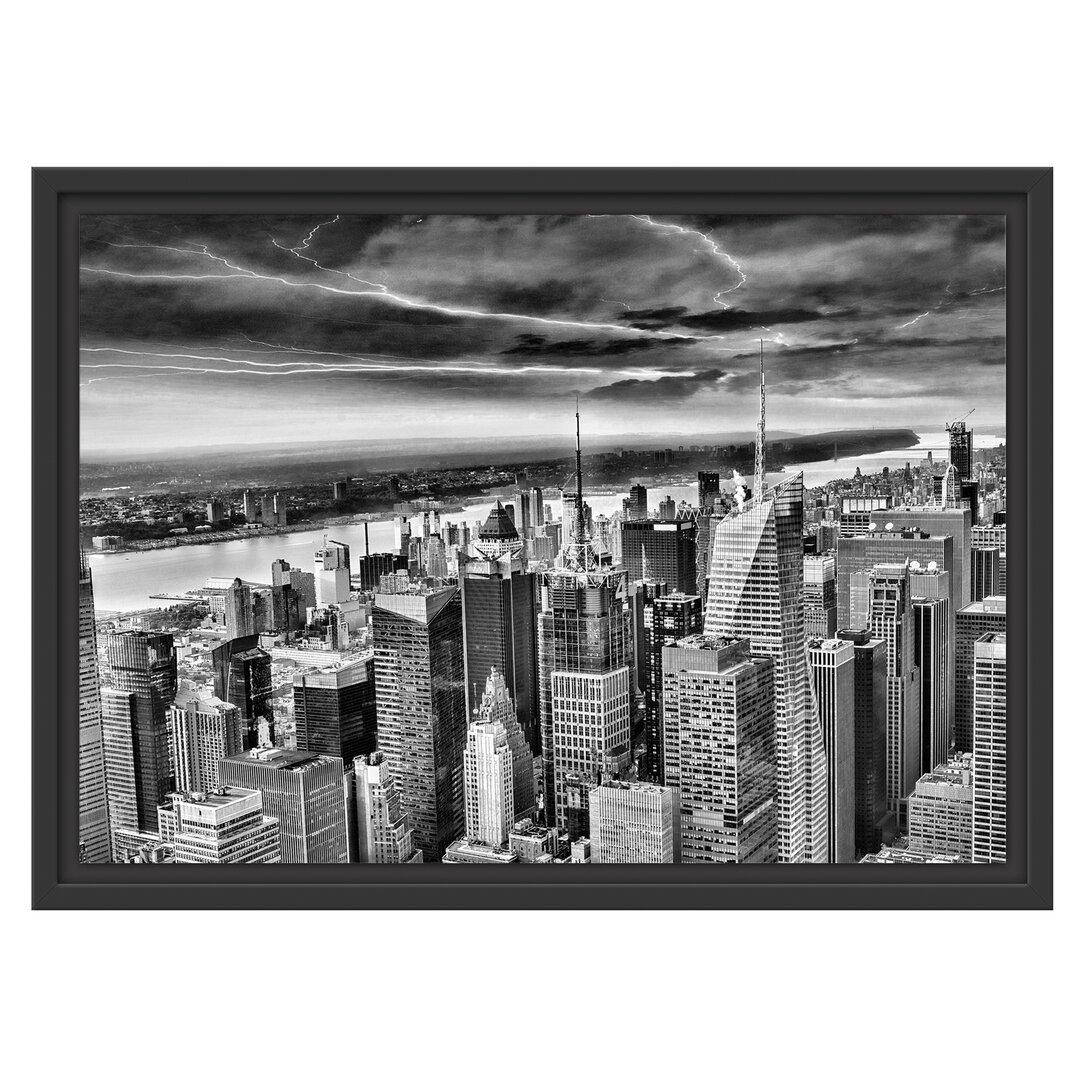 Gerahmtes Wandbild Skyline New York