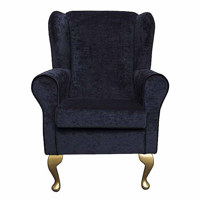 74cm Wide Tufted, Black