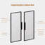 Vitrines en bois massif brun noisette-121315339