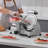 Meat Slicer, 340W Electric Deli Food Slicer with 10" SUS420 Stainless Steel Blade and Built-in Sharpening Stone, 0-0.6 inch Adjustable Thickness for Commercial and Home Use, Cut Meat and Cheese