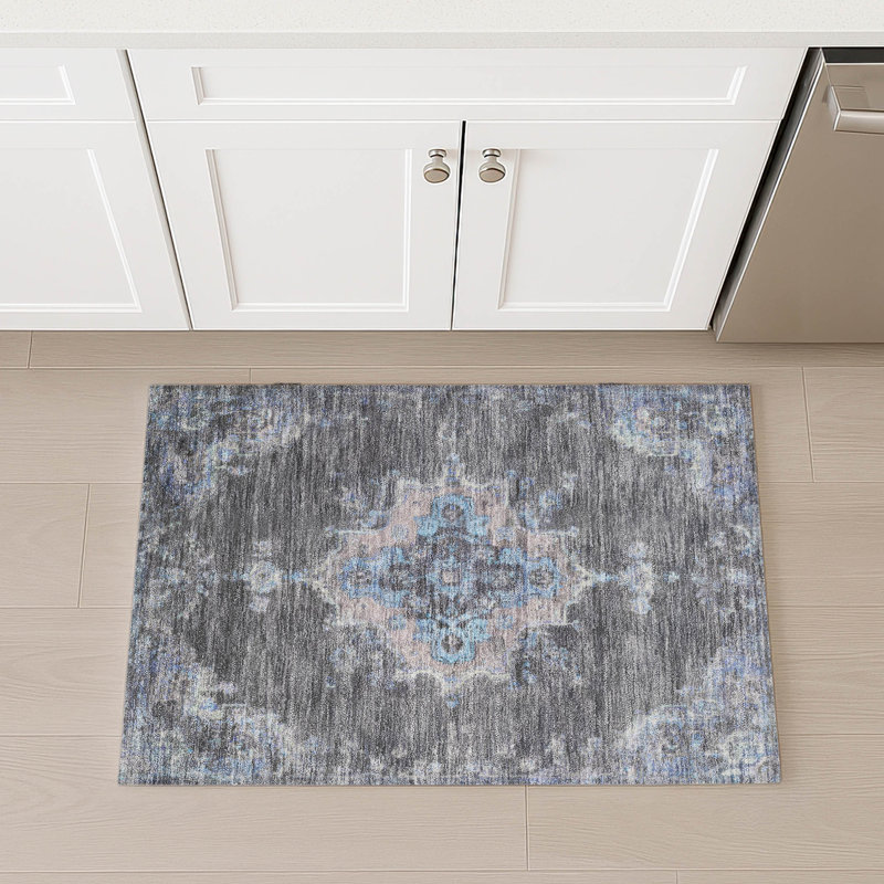 Machine Washable Indoor/Outdoor Bingel ACN2321 Global Rug, Rectangle 1'8" x 2'6"