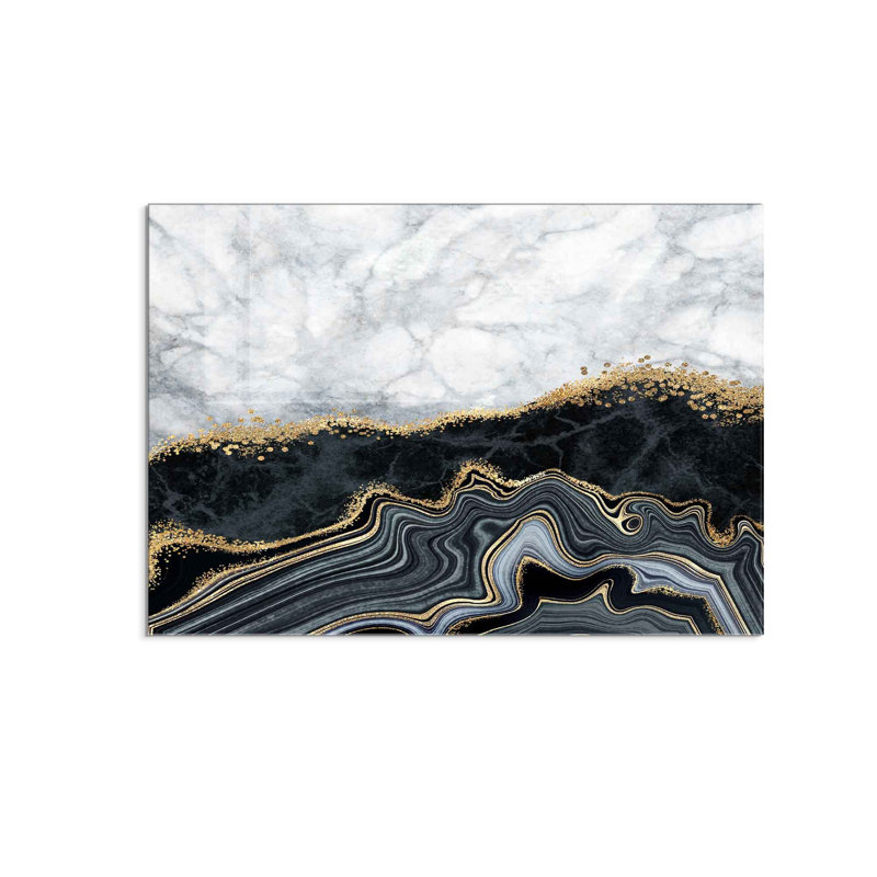 Elegant Decorative Tempered Glass Painting, 19.7 x 27.6 Inches | 100% Tempered Glass, Thickness: 0.16 Inches | Perfect for Home Decor, Living Room, and Office | Stunning Art Piece with Modern Aesthetic
