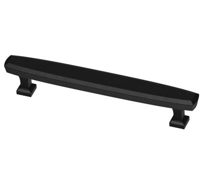 (Paquet de 5) Poignée biseautée de 5 po noir mat