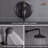 Retro Wall Mount 2 Function Rainfall Shower System with 3 Setting Handheld, Rough-In Valve and Diverter-64077118