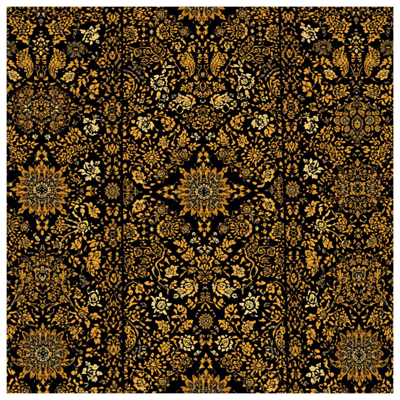 Coussins Intricate Floral Damask, 16 x 16 pouces