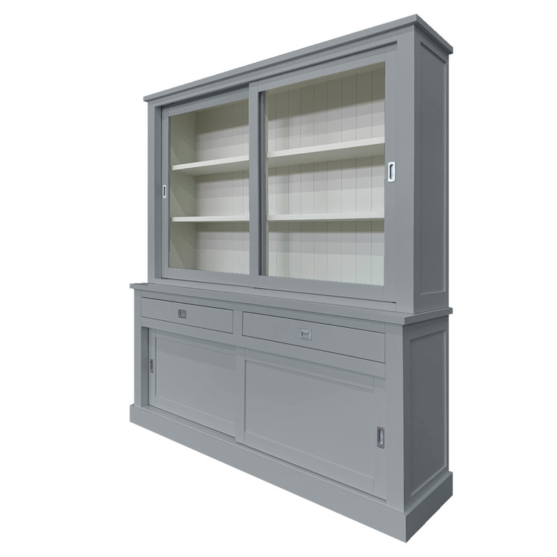 Antione Display Cabinet, Window Grey 