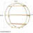 Alaina 3 Piece Circle Floating Shelf-25724113